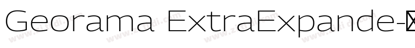 Georama ExtraExpande字体转换